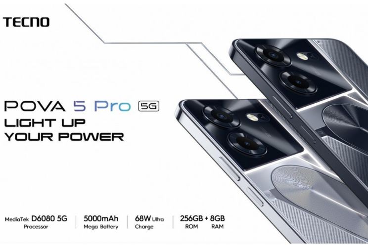 הוכרז טלפון הגיימינג Tecno Pova 5 Pro